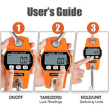 Liberty LS-931 Portable Industrial Hanging Scale 600lb x 0.2