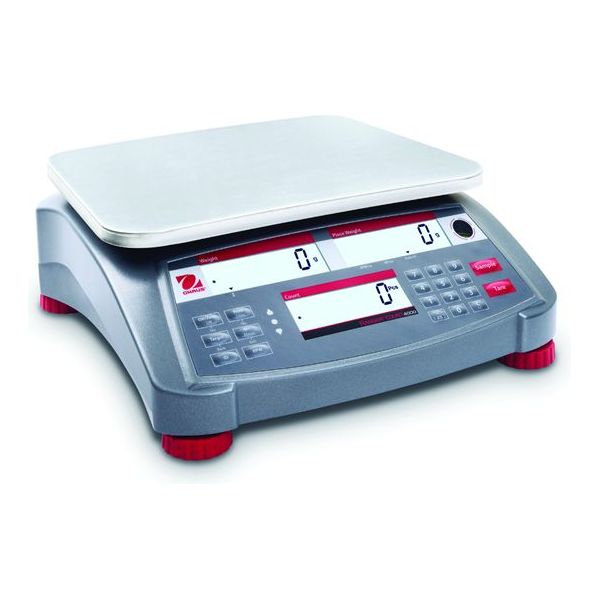 Ohaus 4.8" x 12.9" x 12.4" Ranger Count, EC Type Approved. 4000 Balances Scales RC41M6-M 15 lb - Libertyscales