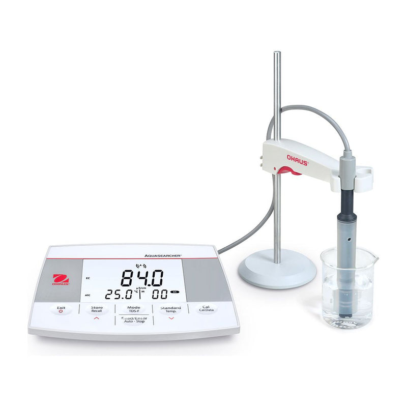 Ohaus AQUASEARCHER Benchtop Meters AB23EC-B,  0.0 – 199.9 μs/cm x ± .1%