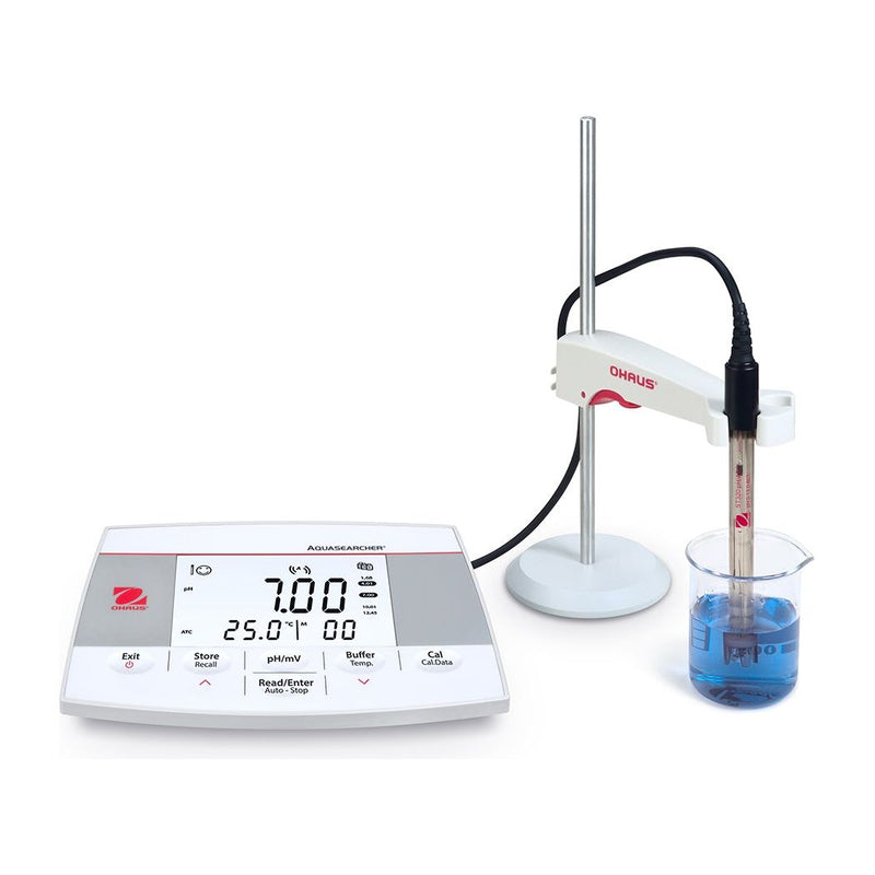 Ohaus AQUASEARCHER Bench Meter AB23PH-F,  0 – 100°C;  0.00 – 14.00 pH;  -1999 – 1999 mV