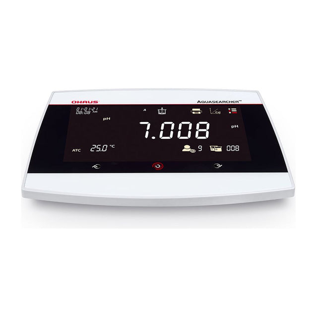 Ohaus AQUASEARCHER pH Bench Meter AB41PH-F,  -2.000 – 20.000 pH;-10.0 °C – 125.0 °C;-2000.00 – +2000.00 mV