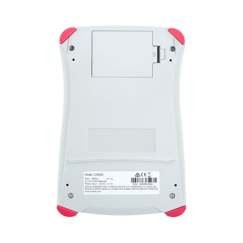 Ohaus 5.6"x5" CX Series Portable Balances CX5200P 5200 g x1 g