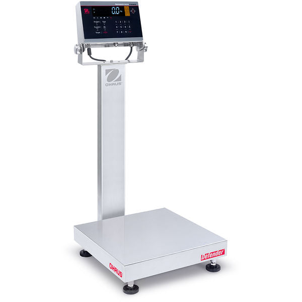 Ohaus Defender 6000 Hybrid Bench Scale i-D61XWE50WQL7, Legal for Trade, 100 lb x 0.005 lb