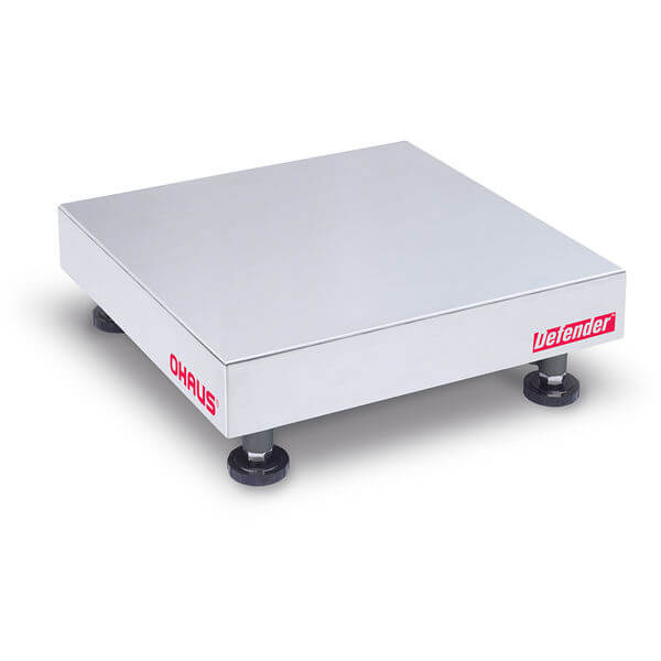 Ohaus 12"x 12" Defender Bases D12RQR, Stainless Steel 25lb x 12.5kg