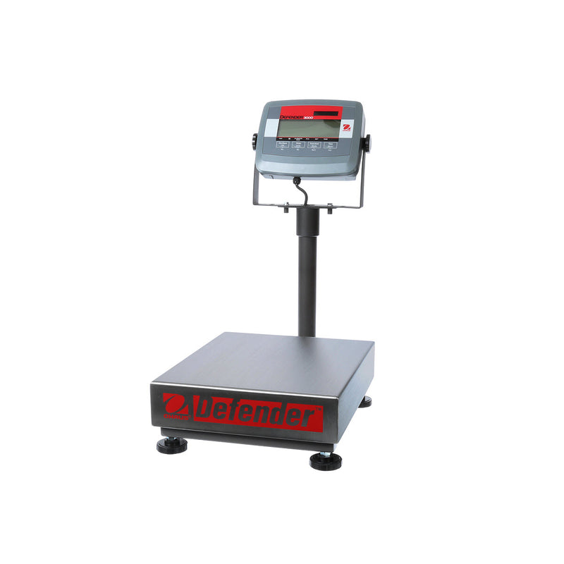 Ohaus 25.6" x 19.7" Defender 3000 D31P300BX Legal For Trade 660 lbs x .02 lb - Libertyscales