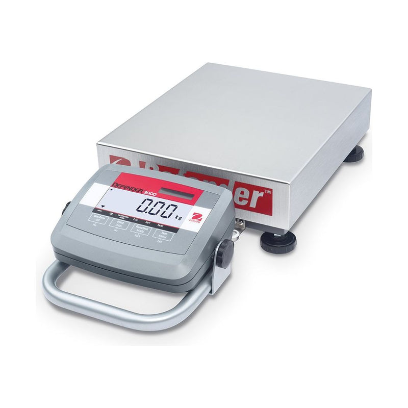 Ohaus 14" x 12" Defender 3000 D31P30BR5 Legal For Trade 66 lbs x 0.02lb