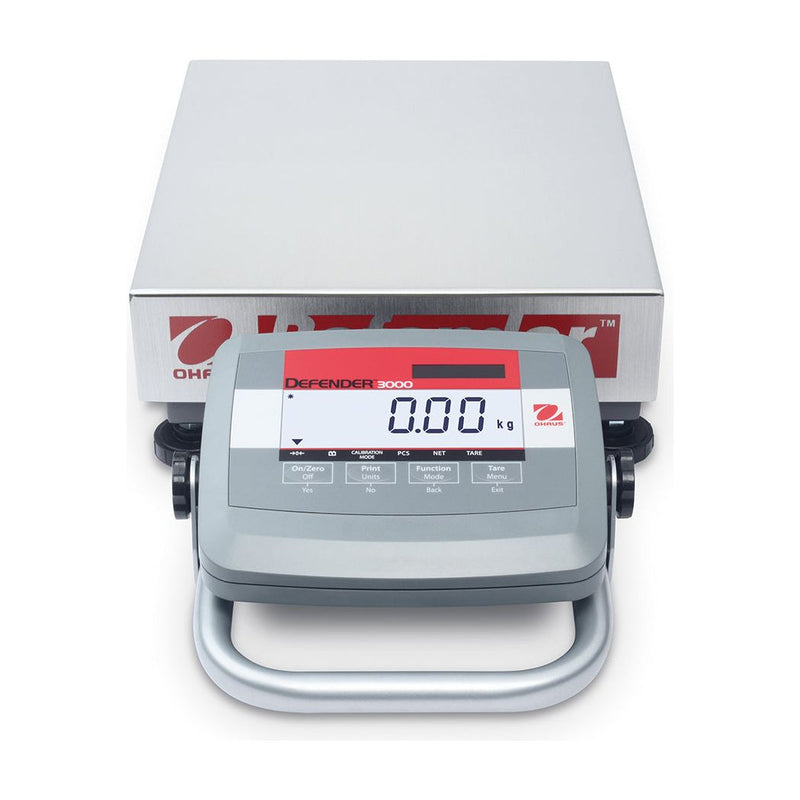 Ohaus 14" x 12" Defender 3000 D31P60BR5 Legal For Trade 132 lbs x 0.05lb