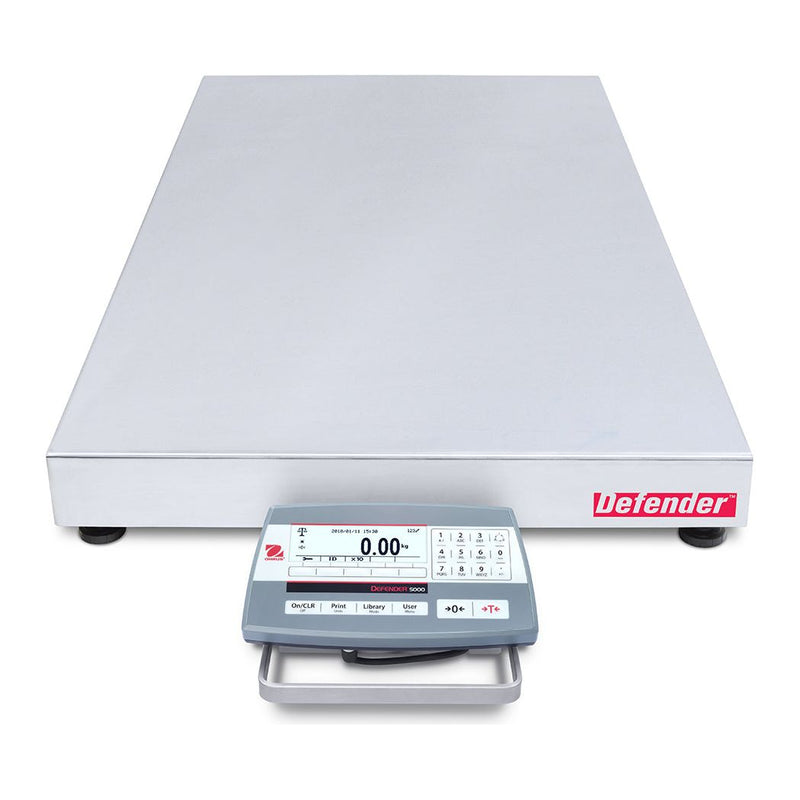 Ohaus 31.5"x 23.6" Bench Scale, D52P125RTV5 250lb x 125kg