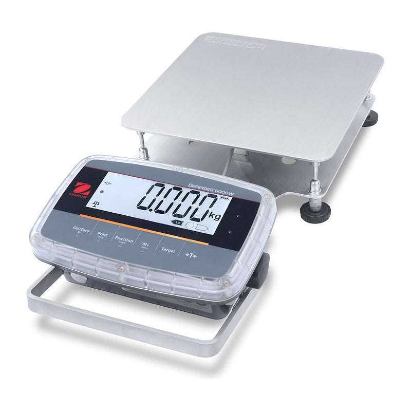 Ohaus Defender 6000 Washdown Bench Scale i-D61PW25K1R5, Legal for Trade, 50 lb x 0.005 lb