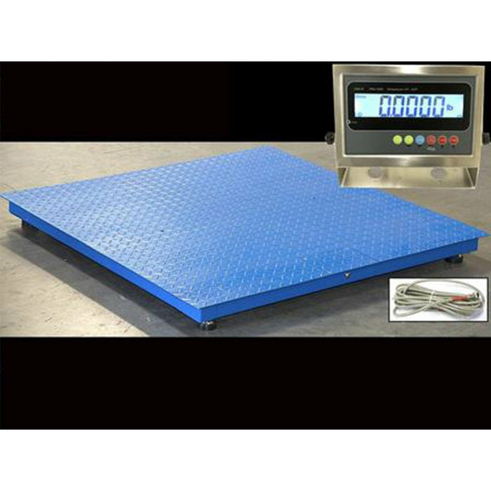 Liberty NEW Industrial 48" x 48" Floor scale / Pallet size / SS indicator 10,000 x 1 lb