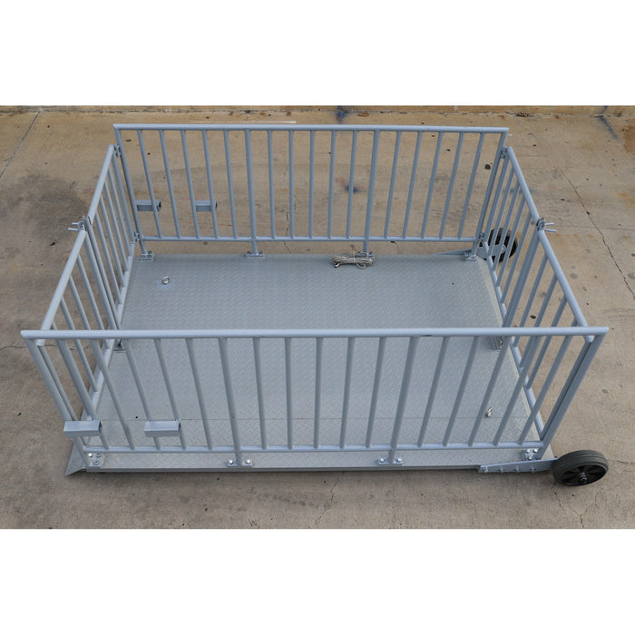 LS-930-5’x7’  ( 60” x 84” ) Platform Cage System Portable Livestock Animal Weighing Scale