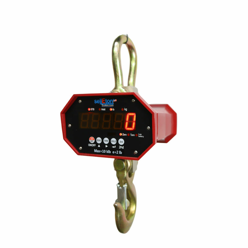 side view of digital crane scale 10000 lbs for heavy duty industrial weighing