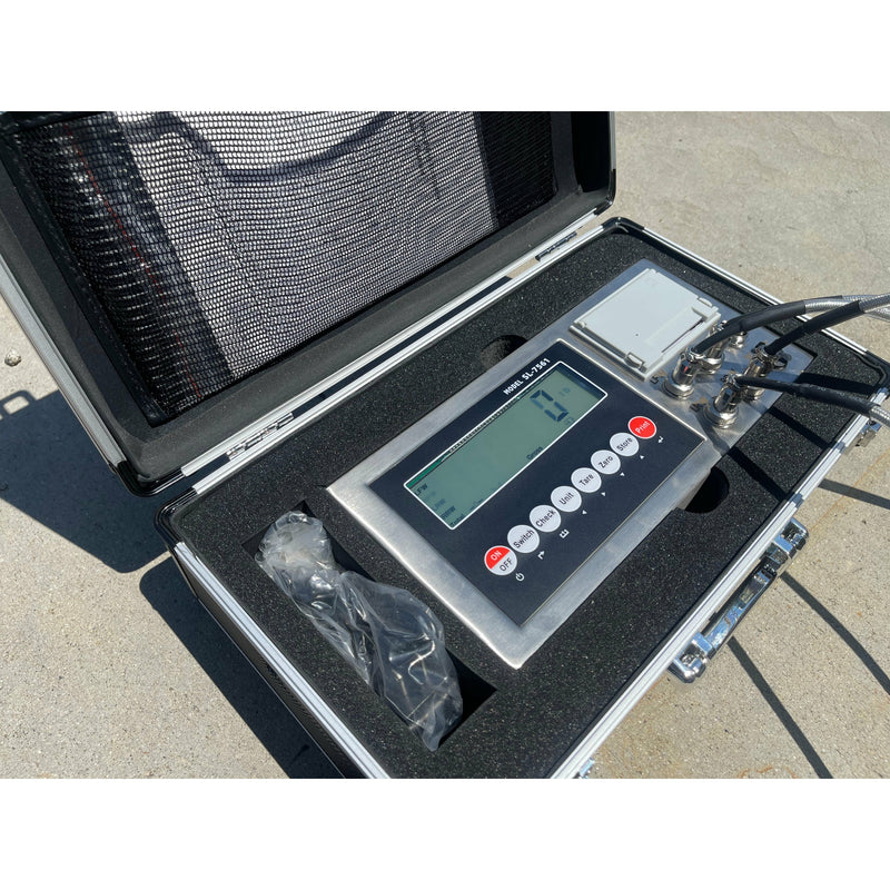 ls-7561 indicator with built in printer attached with 4 weigh pads