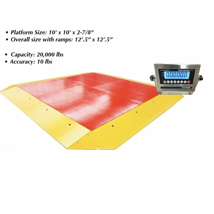 Liberty LS-960 Heavy Duty Ultra low Cargo Pancake Scale with Capacity of 20,000 lbs x 10 lb