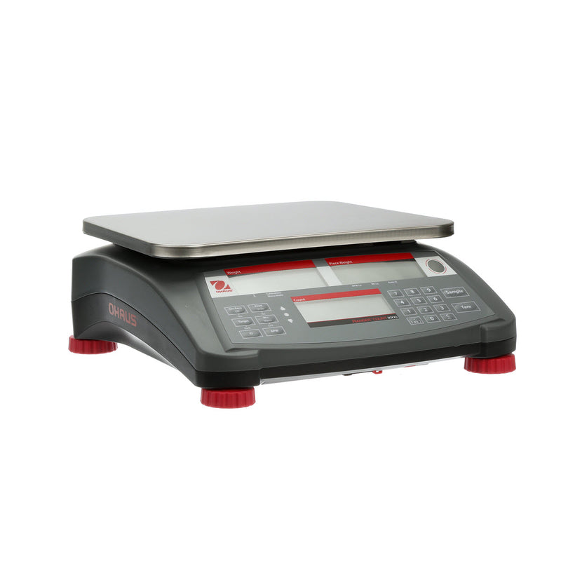 Ohaus 8.9" x 11.8" Ranger 3000 R31P3 Stainless Steel Legal For Trade , 6 lbs x 0.002 lb - Libertyscales