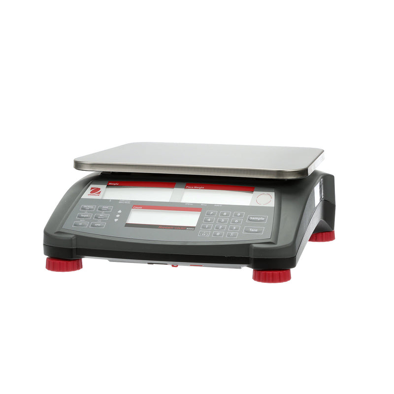 Ohaus 8.9" x 11.8" Ranger 3000 R31P3 Stainless Steel Legal For Trade , 6 lbs x 0.002 lb - Libertyscales