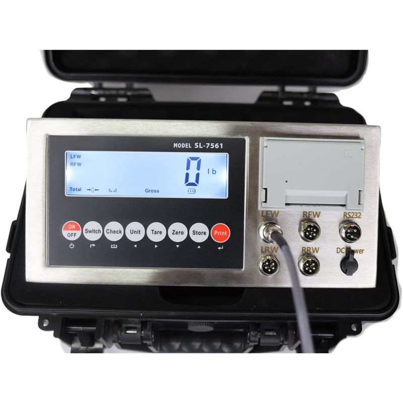 Liberty LS-60KX Heavy Duty 7' Truck Axle Scale with 60,000 lbs capacity