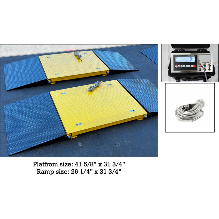 LS-928-4-HD-100k  Industrial weigh pad system for truck & axle weighing