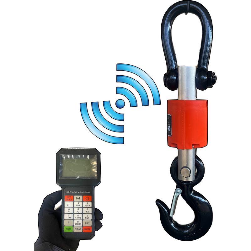 Liberty LS-W-CR Wireless Crane Scale 300 ft range Hanging Scale with capacity of 6,000 lbs, 10,000 lbs and 20,000 lbs