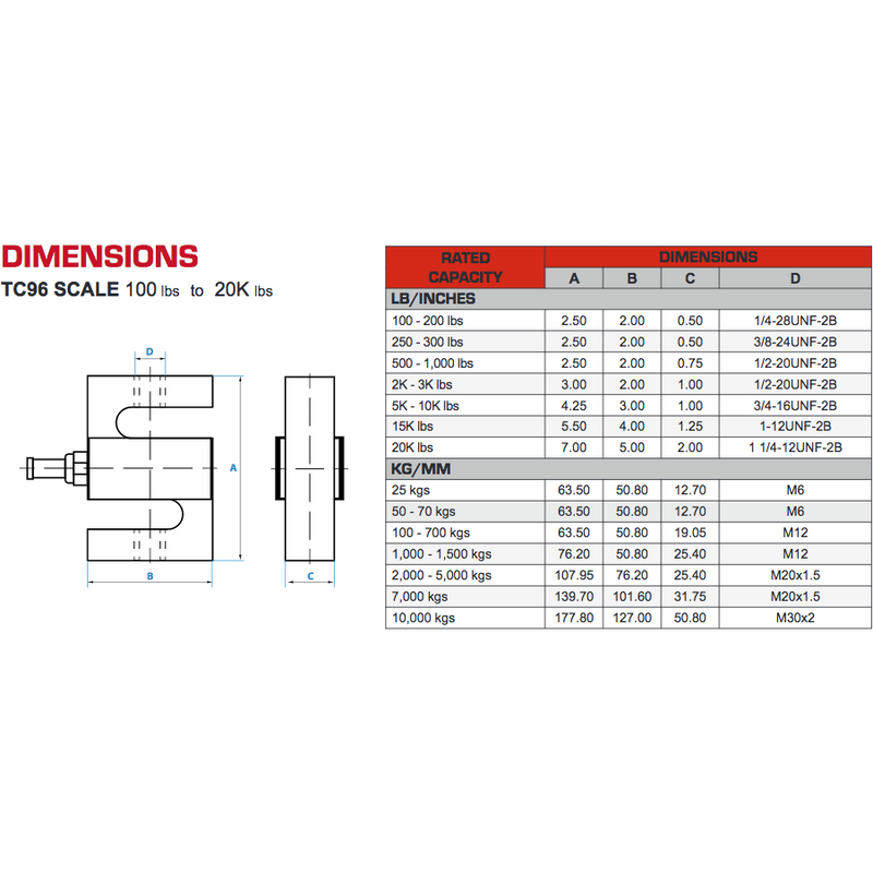 Liberty LS-926 Hanging Scale (S-Type) used for tension & compression!
