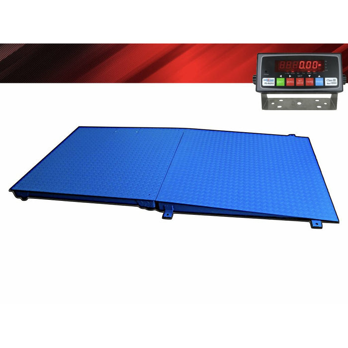 NTEP 4' x 4' (48'' x 48'') Floor Scale with Ramp 5,000 lbs x 1 lb/ Pallet Size