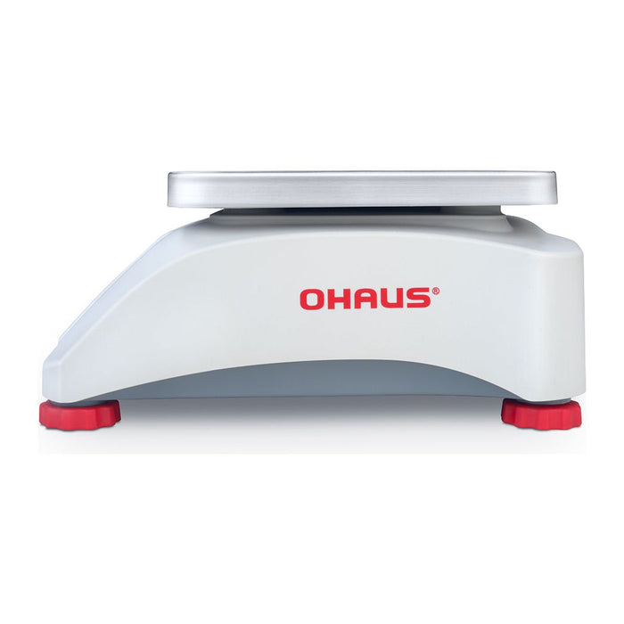 OHAUS 9.65” x 7.48” Valor 1000 V12P30 Food-safe Scale 60 lb x 0.01 lb