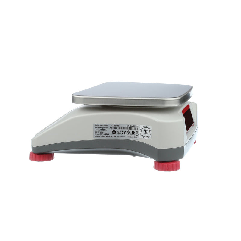 Ohaus 7.5" x 9.5" Valor 4000 V41PWE6T Legal For Trade 15 lbs x 0.005 lb - Libertyscales
